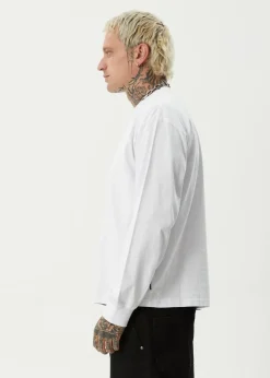 Long Sleeve<Afends Genesis - Boxy Long Sleeve Tee White