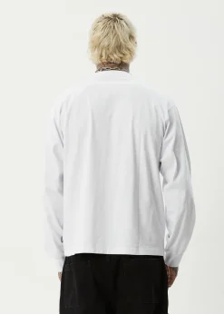 Long Sleeve<Afends Genesis - Boxy Long Sleeve Tee White
