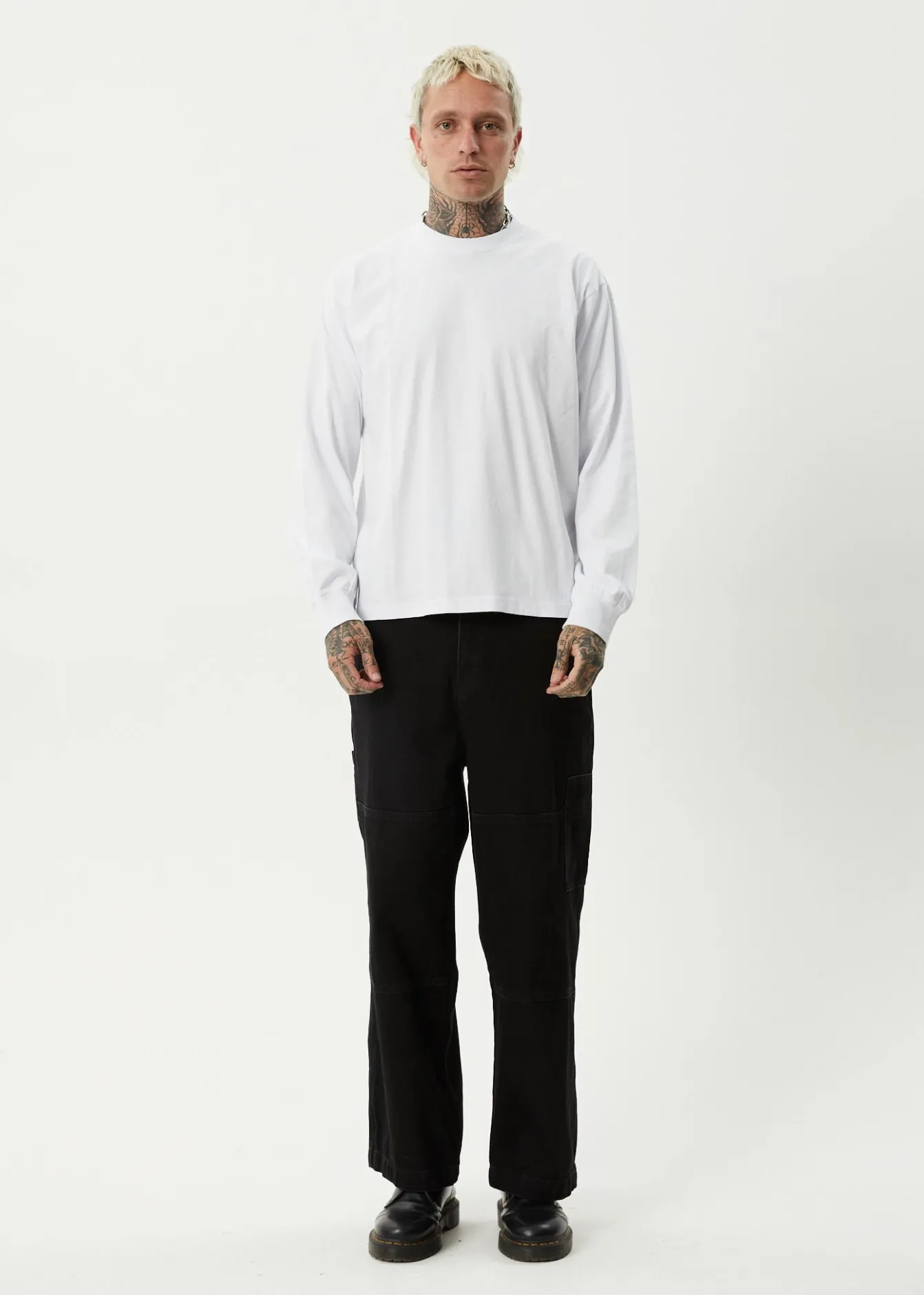 Long Sleeve<Afends Genesis - Boxy Long Sleeve Tee White