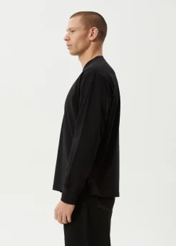 Long Sleeve<Afends Genesis  - Boxy Long Sleeve Tee Black