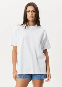 T-Shirts|Tees & Shirts<Afends Genesis  - Heavyweight Boxy Tee White