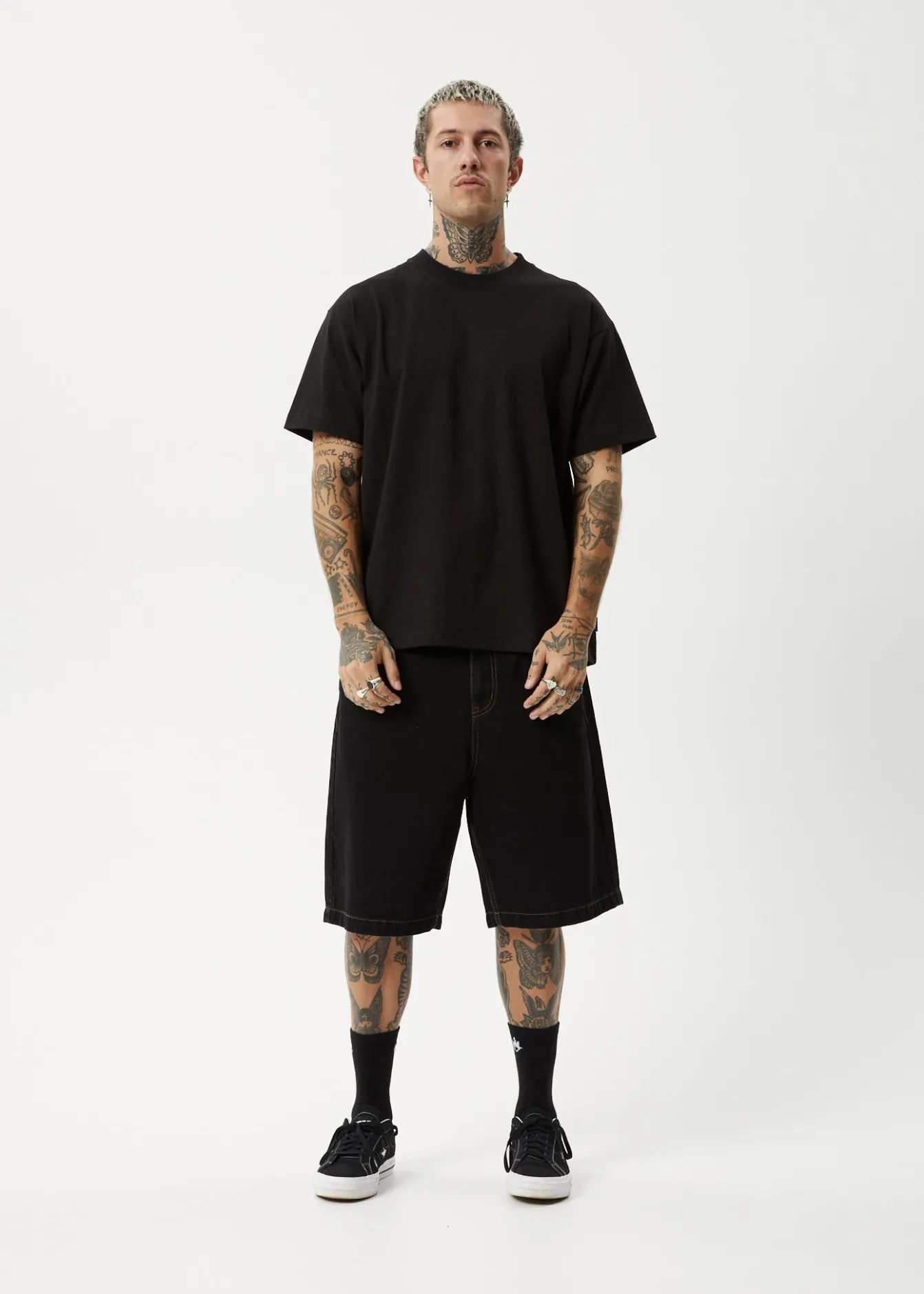 T-Shirts|Tees & Shirts<Afends Genesis - Heavyweight Boxy Tee Black