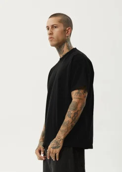 T-Shirts|Tees & Shirts<Afends Genesis - Heavyweight Boxy Tee Black