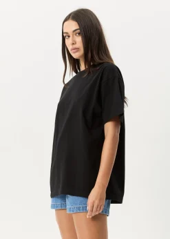 T-Shirts|Tees & Shirts<Afends Genesis - Heavyweight Boxy Tee Black