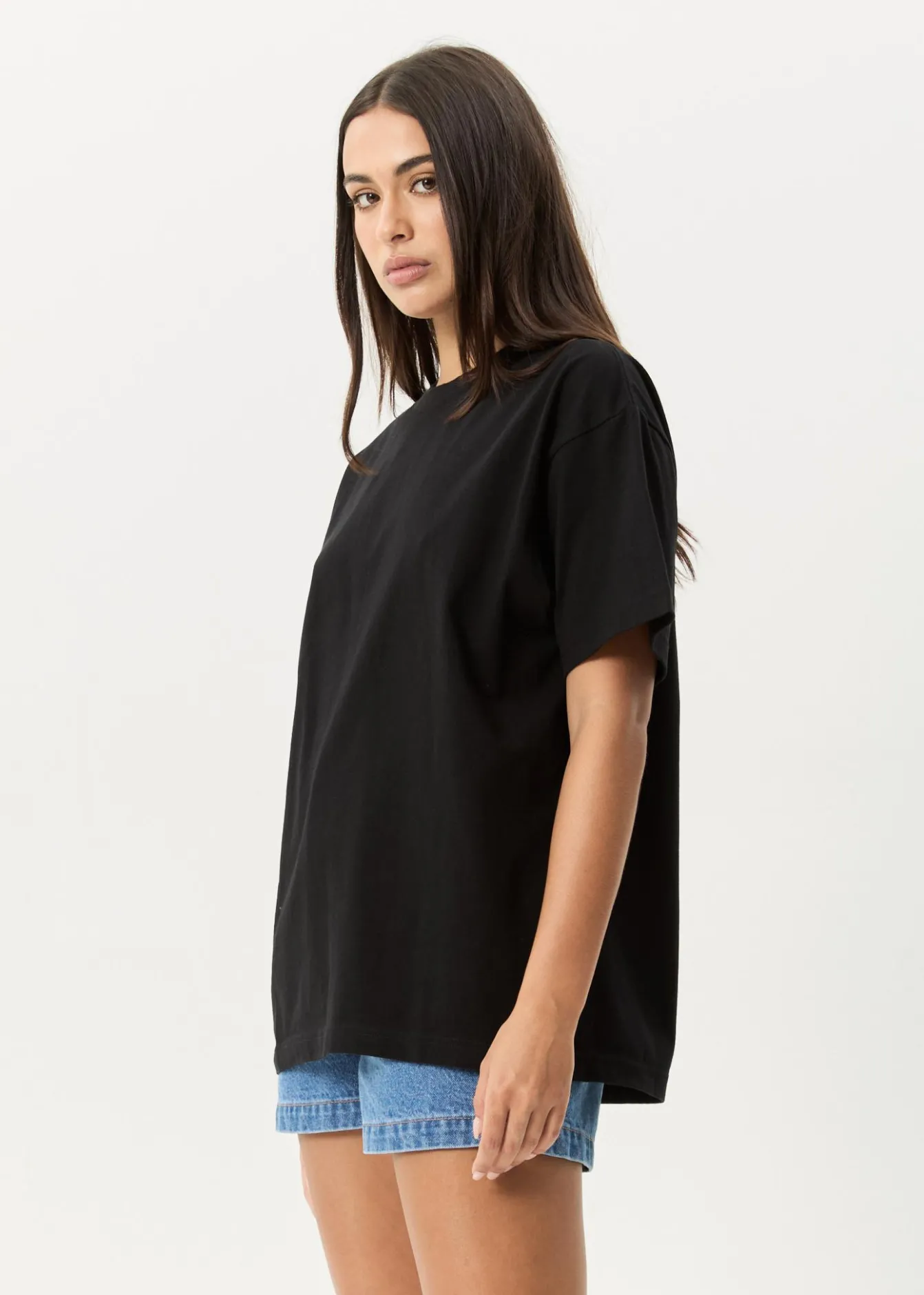 T-Shirts|Tees & Shirts<Afends Genesis - Heavyweight Boxy Tee Black