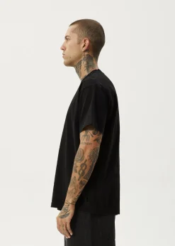 T-Shirts|Tees & Shirts<Afends Genesis - Heavyweight Boxy Tee Black