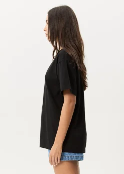 T-Shirts|Tees & Shirts<Afends Genesis - Heavyweight Boxy Tee Black