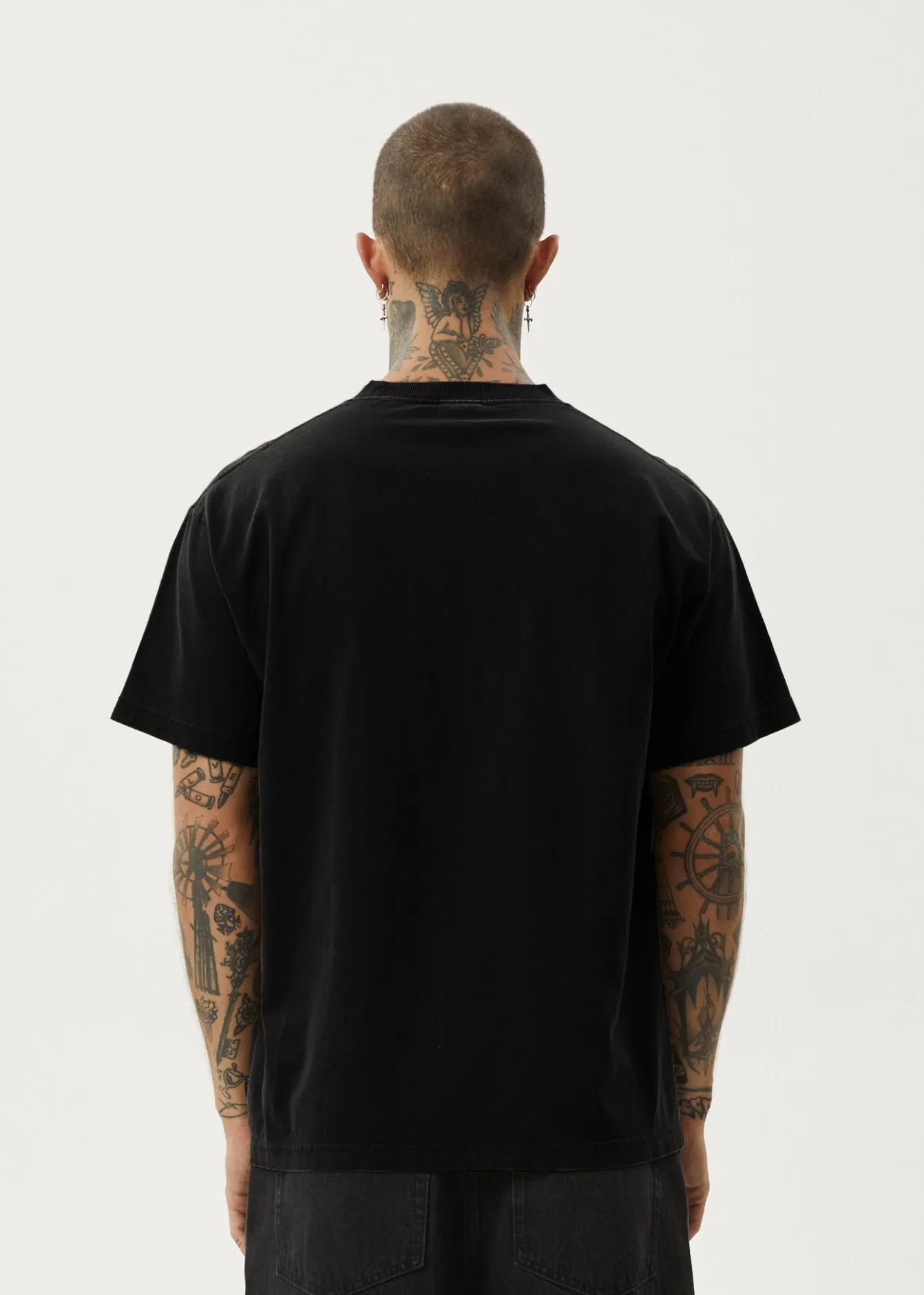 T-Shirts|Tees & Shirts<Afends Genesis - Heavyweight Boxy Tee Black
