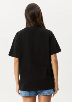 T-Shirts|Tees & Shirts<Afends Genesis - Heavyweight Boxy Tee Black