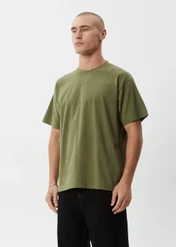 T-Shirts|Tees & Shirts<Afends Genesis - Heavyweight Boxy Tee Military