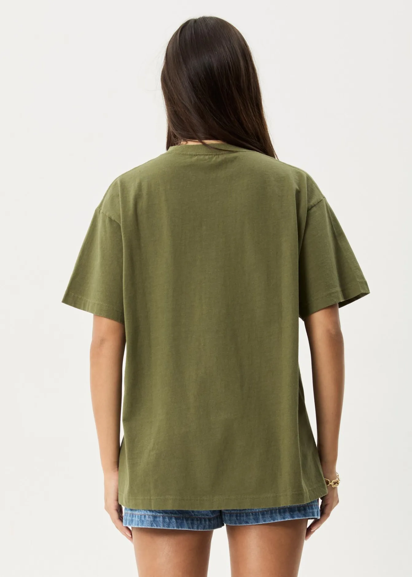 T-Shirts|Tees & Shirts<Afends Genesis - Heavyweight Boxy Tee Military