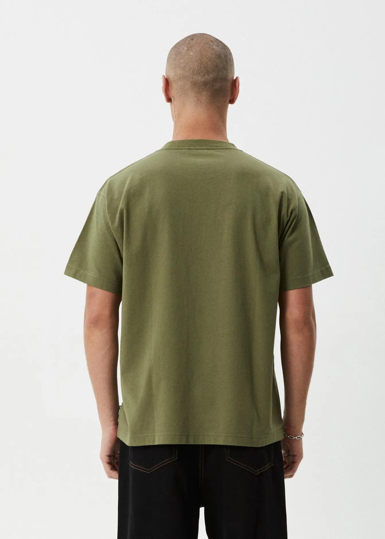 T-Shirts|Tees & Shirts<Afends Genesis - Heavyweight Boxy Tee Military