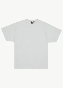 T-Shirts<Afends Genesis  - Heavyweight Boxy Tee Grey Marle