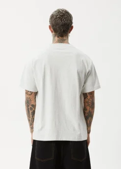 T-Shirts<Afends Genesis - Heavyweight Boxy Tee Grey Marle