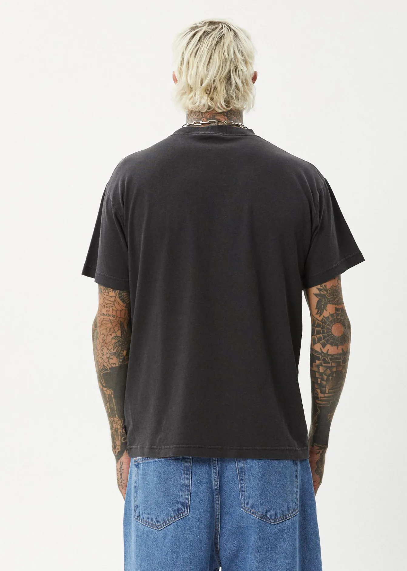T-Shirts|Tees & Shirts<Afends Genesis - Heavyweight Boxy Tee Stone Black