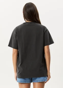 T-Shirts|Tees & Shirts<Afends Genesis - Heavyweight Boxy Tee Stone Black