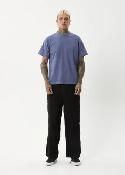 T-Shirts<Afends Genesis - Heavyweight Boxy Tee Washed Marlin