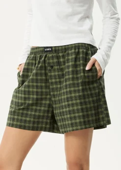Sets & Co-Ords|Shorts<Afends Ghost - Boxer Short Oil Green