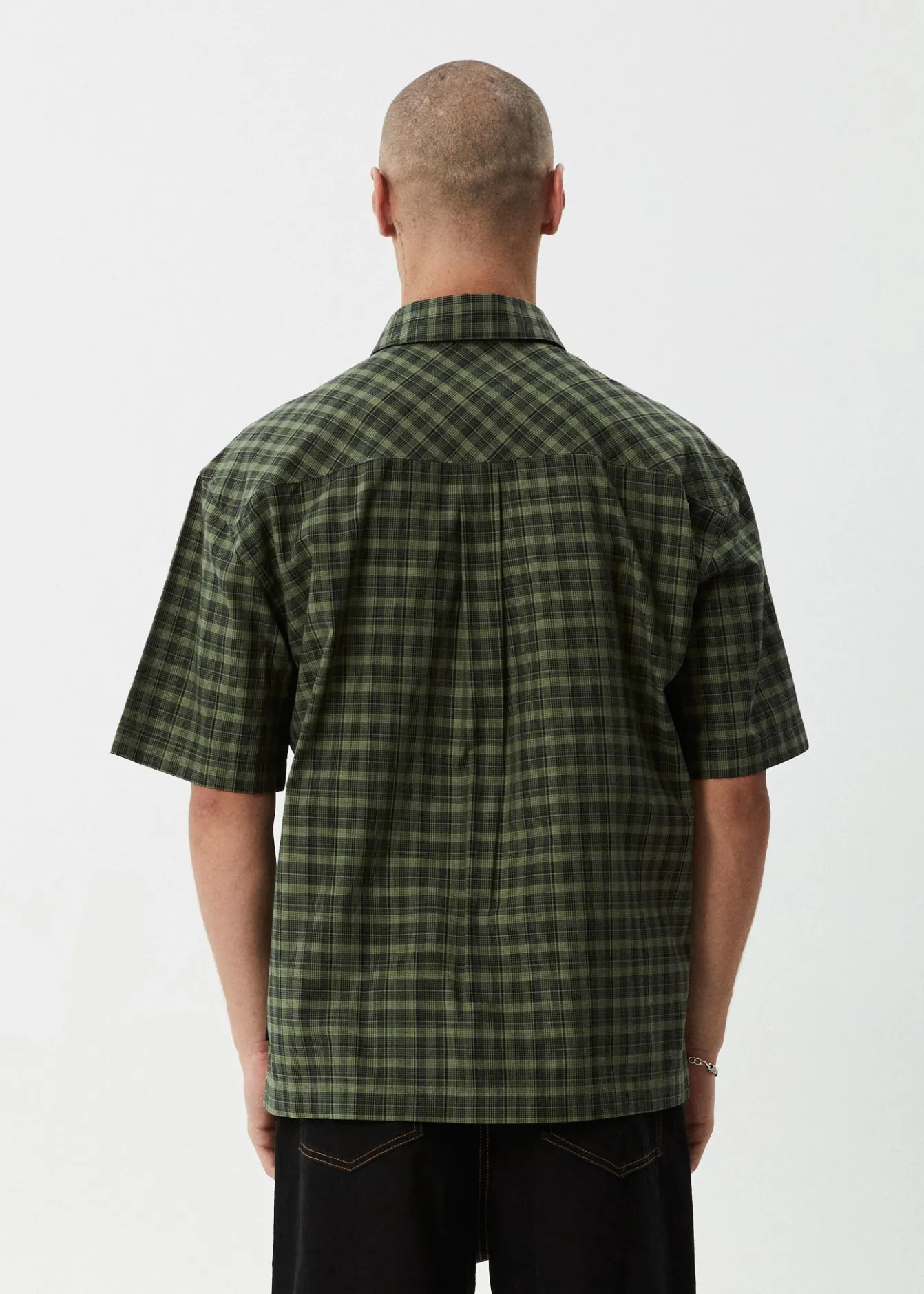 Shirts|Sets & Co-Ords<Afends Ghost - Short Sleeve Shirt Oil Green