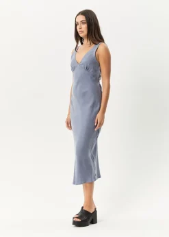 Dresses<Afends Gia  - Cupro Maxi Dress Marlin