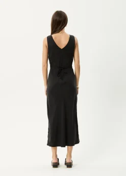 Dresses<Afends Gia - Cupro Maxi Dress Black