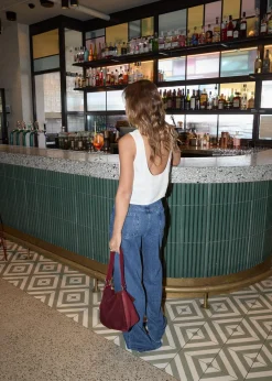 Sleeveless<Afends Gia - Cupro Top Off White