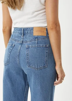 Jeans<Afends Gigi  - Denim Flared Jean Worn Blue