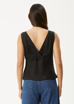 Sets & Co-Ords|Sleeveless<Afends Giselle - Cupro Sleeveless Top Black