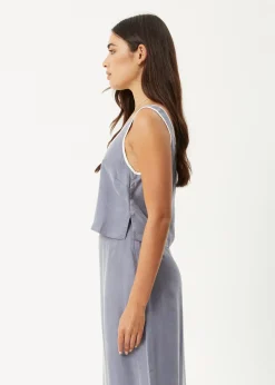 Sets & Co-Ords|Sleeveless<Afends Giselle  - Cupro Tank Marlin