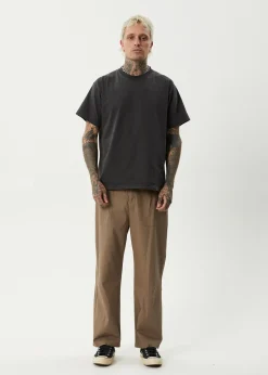Pants<Afends Glider  - Pleated Pant Fossil