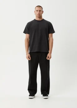 Pants<Afends Glider  - Pleated Pant Black