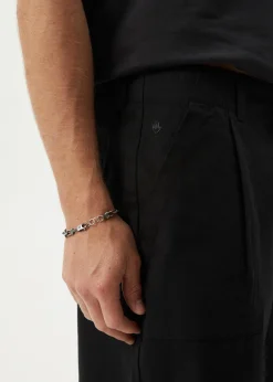 Shorts<Afends Glider  - Pleated Short 22" Black