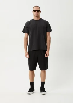 Shorts<Afends Glider  - Pleated Short 22" Black