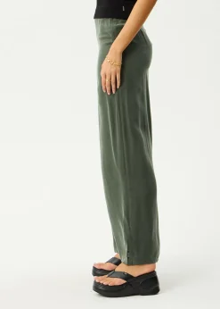 Skirts<Afends Grace - Cupro Maxi Skirt Deep Green