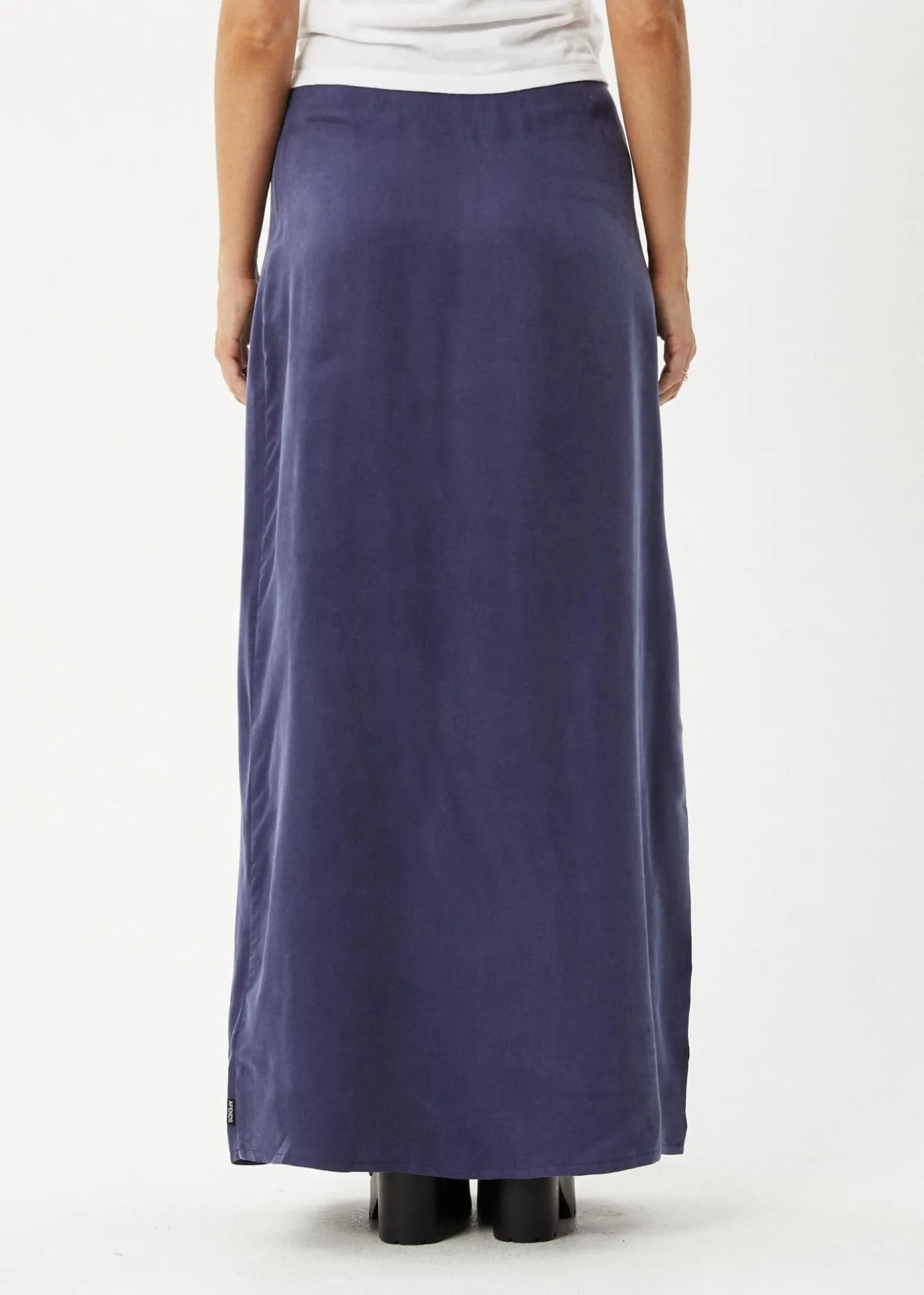 Skirts<Afends Grace - Cupro Maxi Skirt Navy