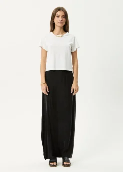 Sets & Co-Ords|Skirts<Afends Grace  - Cupro Maxi Skirt Black