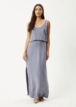 Sets & Co-Ords|Skirts<Afends Grace  - Cupro Maxi Skirt Marlin
