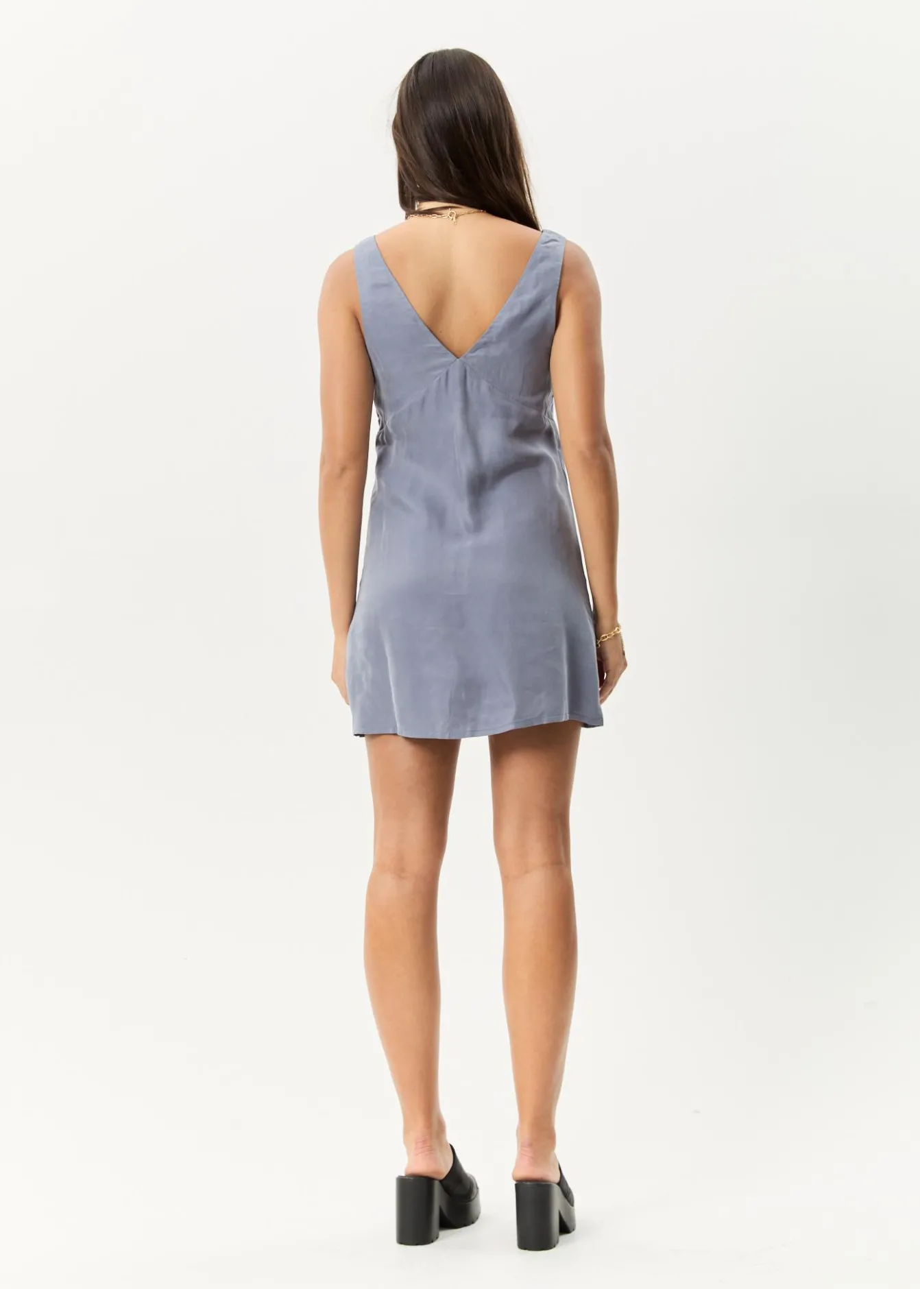 Dresses<Afends Grace - Cupro Mini Dress Marlin
