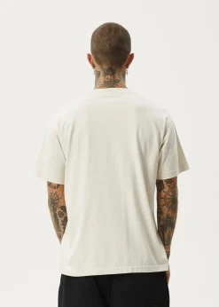 T-Shirts<Afends Graveyard  - Boxy Tee Moonbeam