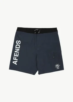 Boardshorts<Afends Graveyard  - Surf Related Boardshort 18" Charcoal
