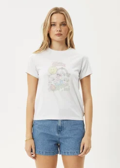 Tees & Shirts<Afends Greetings - Regular Tee White