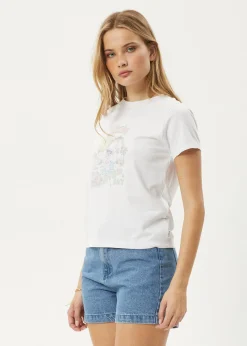Tees & Shirts<Afends Greetings  - Regular Tee White