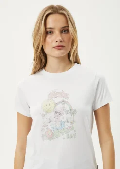 Tees & Shirts<Afends Greetings  - Regular Tee White