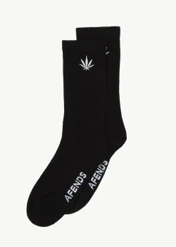 Accessories|Accessories<Afends Happy  - Socks One Pack Black