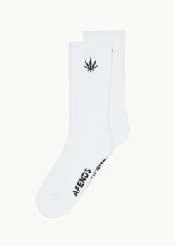 Accessories|Accessories<Afends Happy - Socks One Pack White