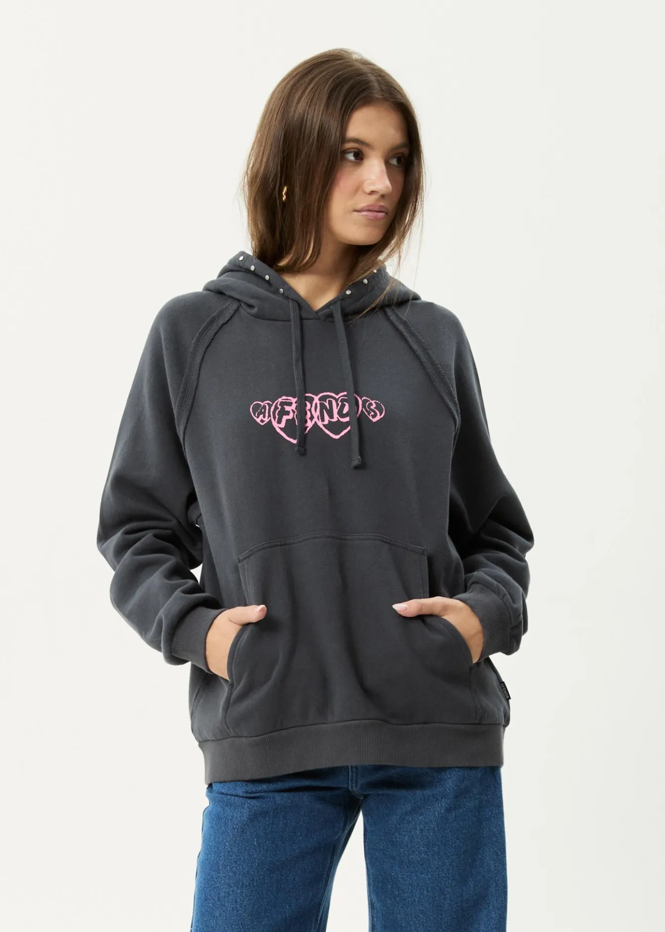 Outerwear<Afends Hardware - Hoodie Charcoal