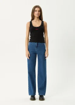 Sleeveless<Afends Hardware - Rib Singlet Black