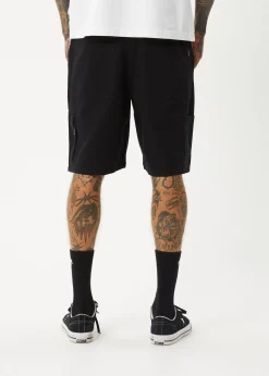 Shorts<Afends Harper  - Canvas Workwear Short 22" Black