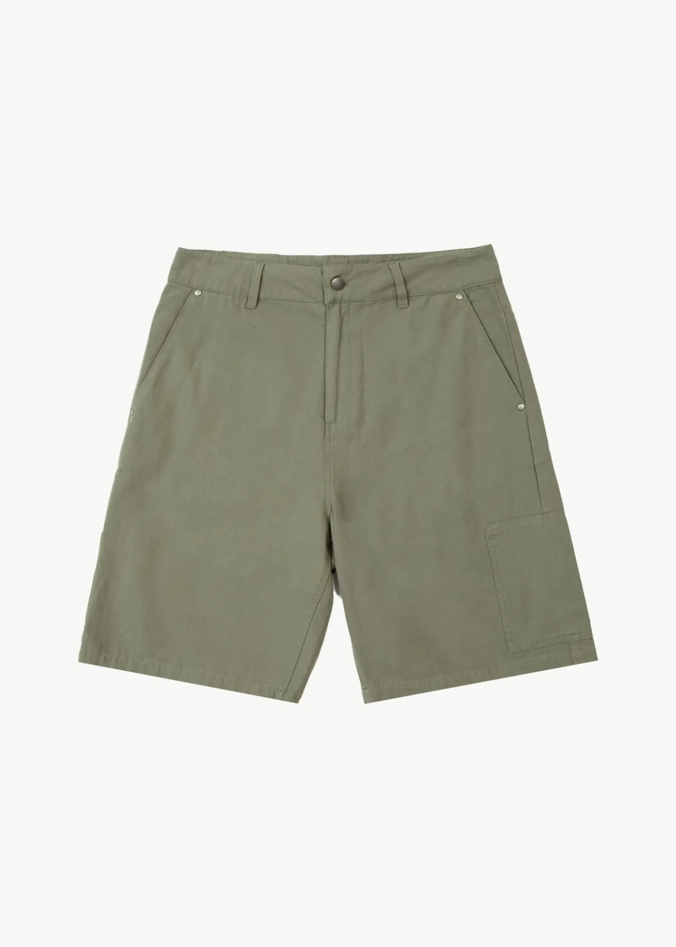Shorts<Afends Harper - Canvas Workwear Short 22" Olive