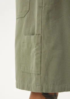 Shorts<Afends Harper - Canvas Workwear Short 22" Olive
